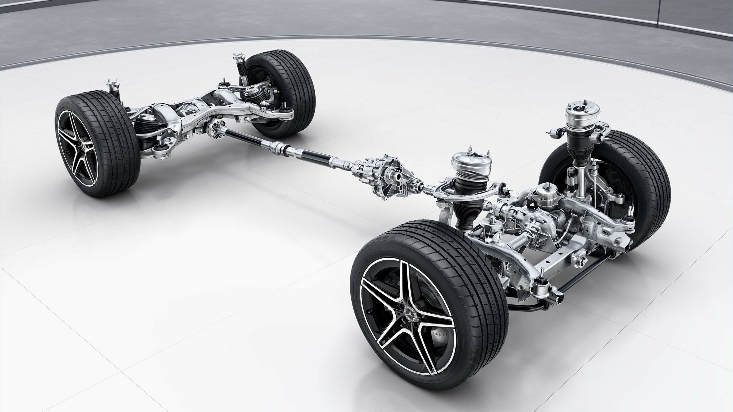 Chasis y suspension de la GLS SUV de Mercedes-Benz