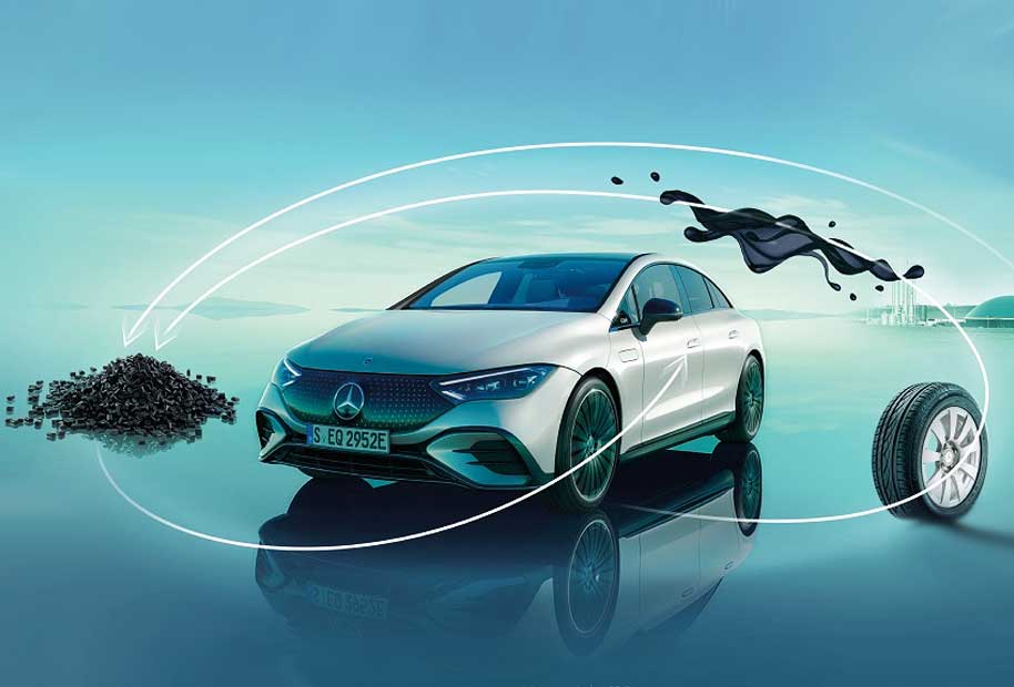 Los vehículos EQ de Mercedes-Benz están fabricados con materiales reciclables en un 85%, y con elementos reutilizables en un 95%. Todo, para el bien del mundo.