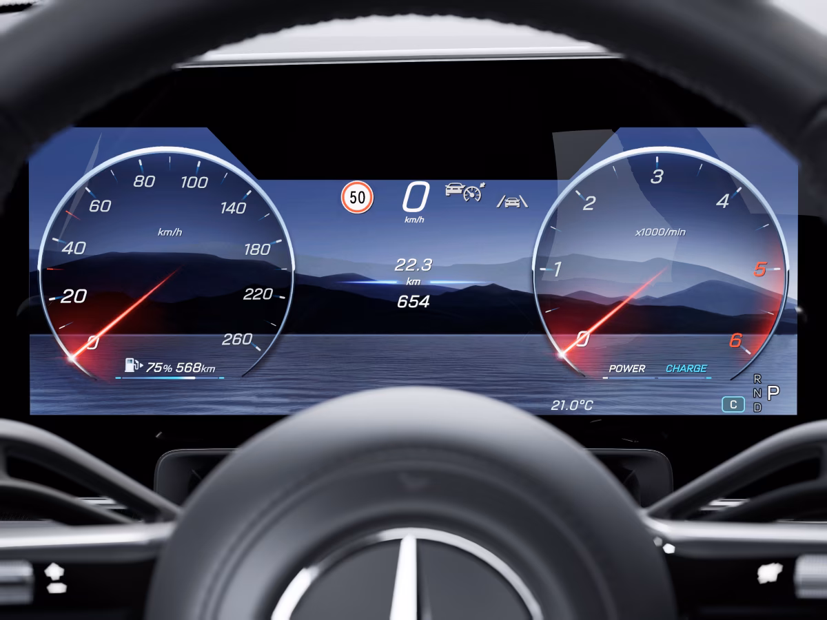 GLE Coupé - Pantalla 3D para el conductor